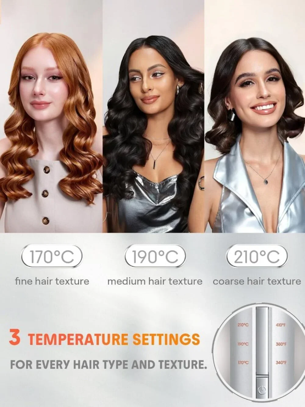 Automatic Curling Iron for Women - 1 Inch Gold Hair Curler, Perfect Gift Idea